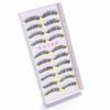 10 Pair Beauty Thick Natural False Eyelashes Makeup Tool Fake Lash Black