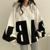 Hooded Sweater Women's Loose Korean Version of The Top Clothes All-match Letter Ins Spring and Autumn Casual Thin Section