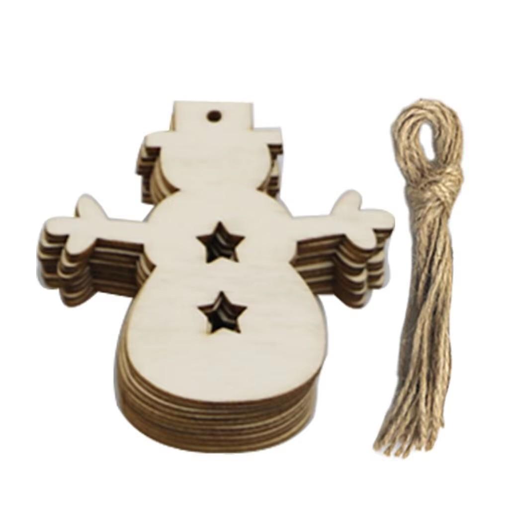 10/20/50 шт. Деревянные рождественские шары для DIY, украшение, поделки, безделушки, бирки, подвесное украшение для дома, Рождество, Новый год, детские подарки