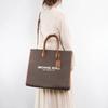 Michael Kors MK Mirella Сумка-тоут с принтом-монограммой Съемный плечевой ремень Женская сумка-тоут Коричневый 35F2G7ZT3B-BROWN