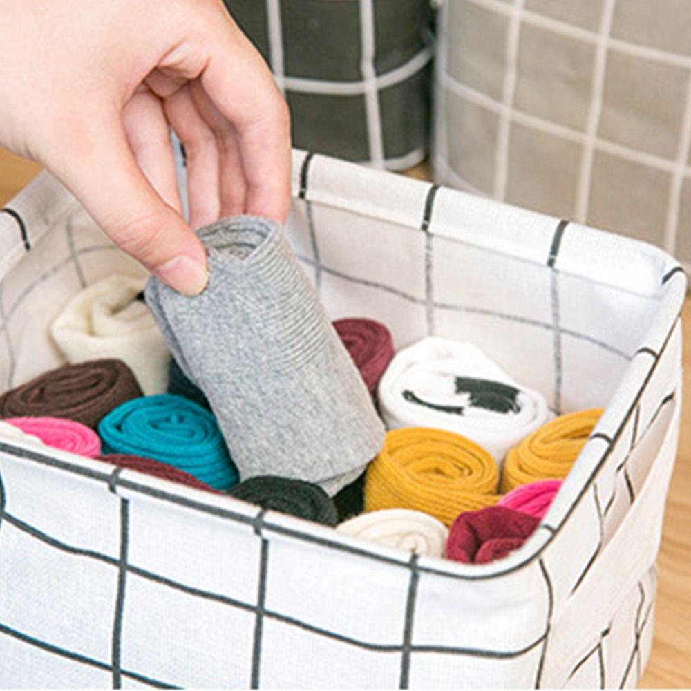 For Home Office Cosmetic Book Organizer Desktop Storage Box Storage Basket Underwear Storage Box