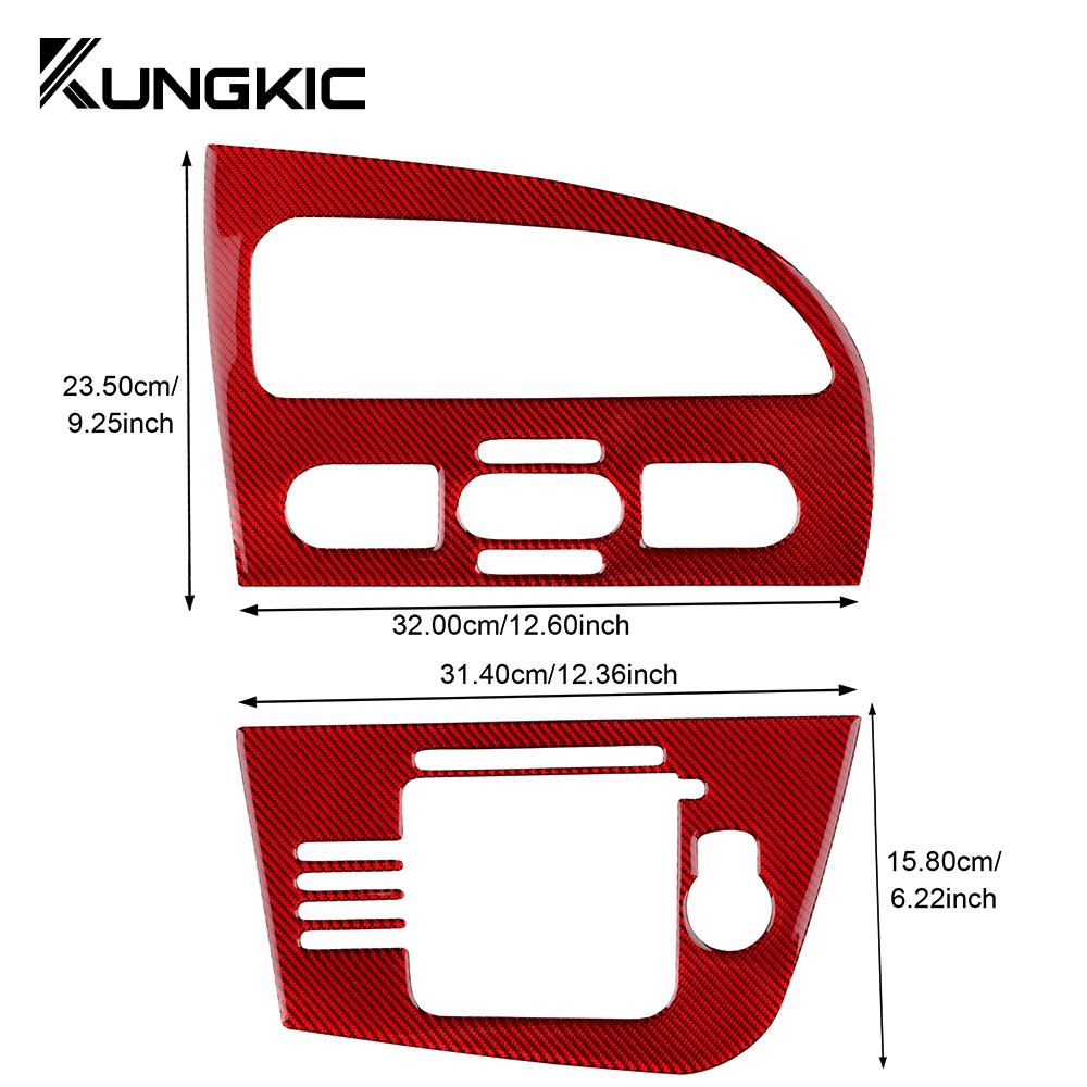 Carbon Fiber Style Interior Sticker for Seat Leon 2005 2006 2007 2008 2009 2010 2011 2012 LHD Interior Panel