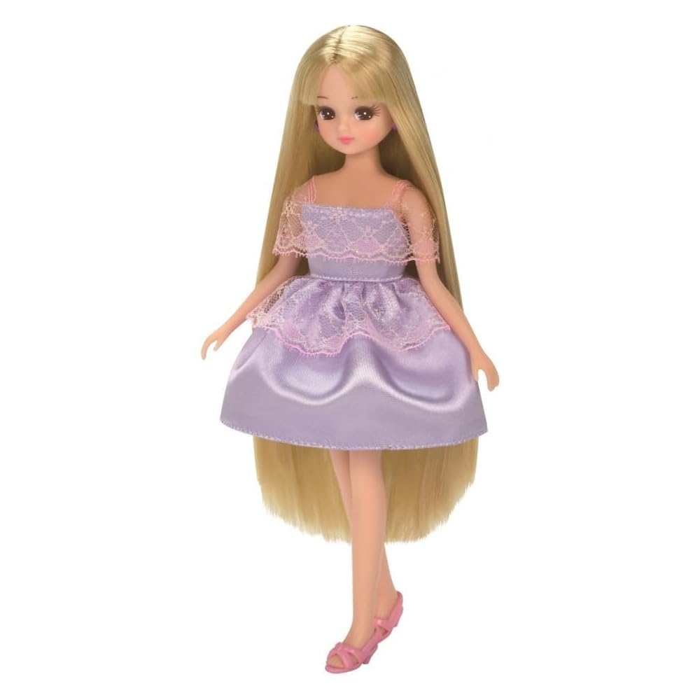 Takara Tomy Licca-chan Doll LD-12 Long Hair Fashion Set Dress-Up Toy for Ages 3 and Up