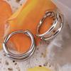 G23 Titanium Nose Ring Piercing 16G Double Layer Hollow Hinged Septum Ear Cartilage Tragus Spiral Piercing Earring Body Jewelry
