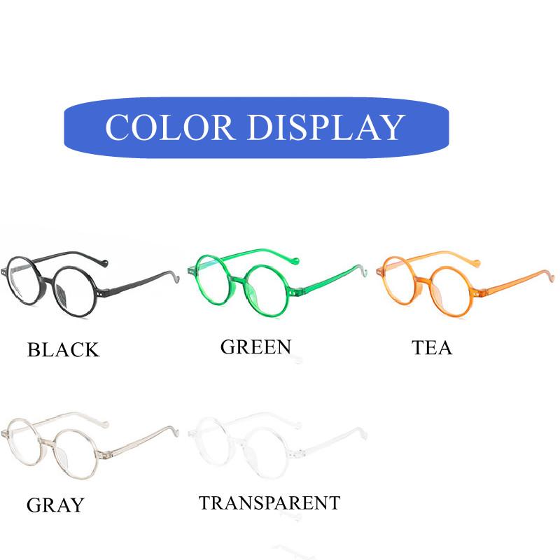 Маленькие круглые очки для чтения, компьютерные очки синего света, блокирующие дальнозоркость, с диоптриями