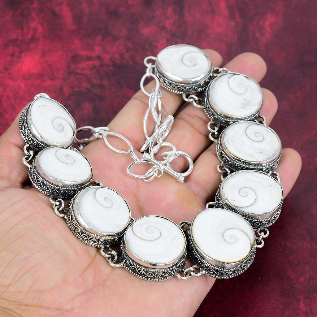 Браслет и ожерелье из твердого серебра 925 пробы Shiva Eye, комплект натуральных украшений ручной работы для нее, красивые драгоценные камни новейшего дизайна ювелирных изделий для женщин