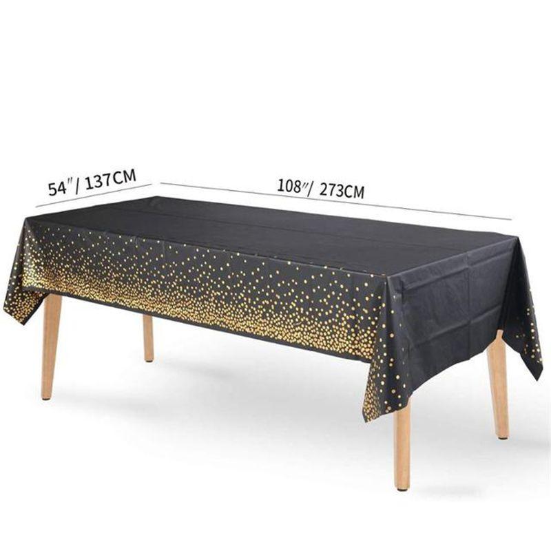 Шикарный декор для вечеринок с тиснением черным золотом, идеально подходящий для свадеб, дней рождений и детских праздников.