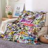 Jojo'S Bizarre Adventure Flannel Blanket Throw Blanket Soft Warm Sofa Bed Camping Car home Decor Unique Christmas Gift C930668