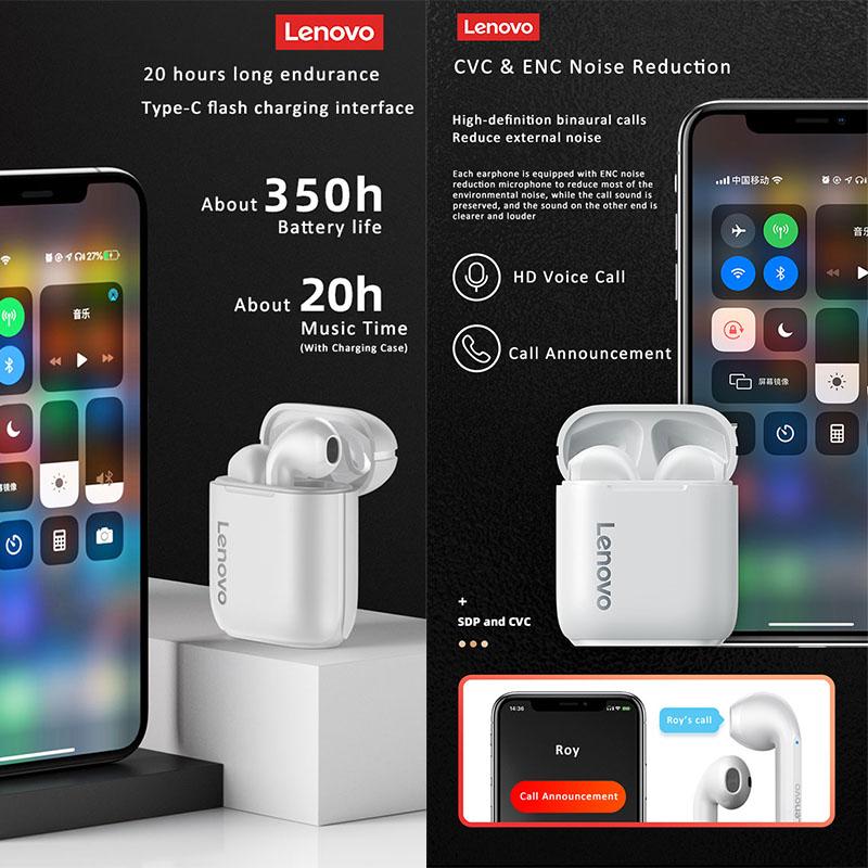 Bluetooth 5.0 наушники Lenovo LP2 TWS