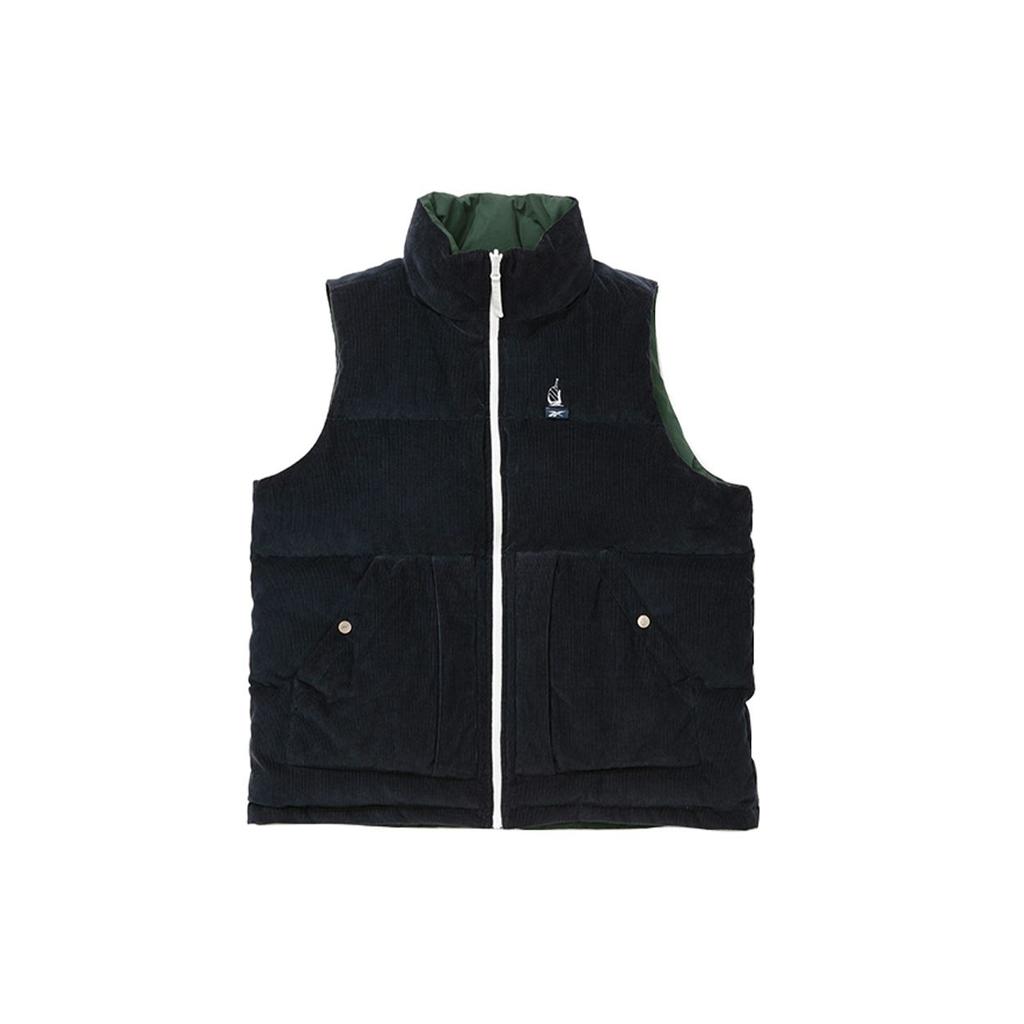 Reebok X Nautica Reversible Warm And Comfortable Down Vest Unisex Vests Navy-Blue 24FRL203UGN2