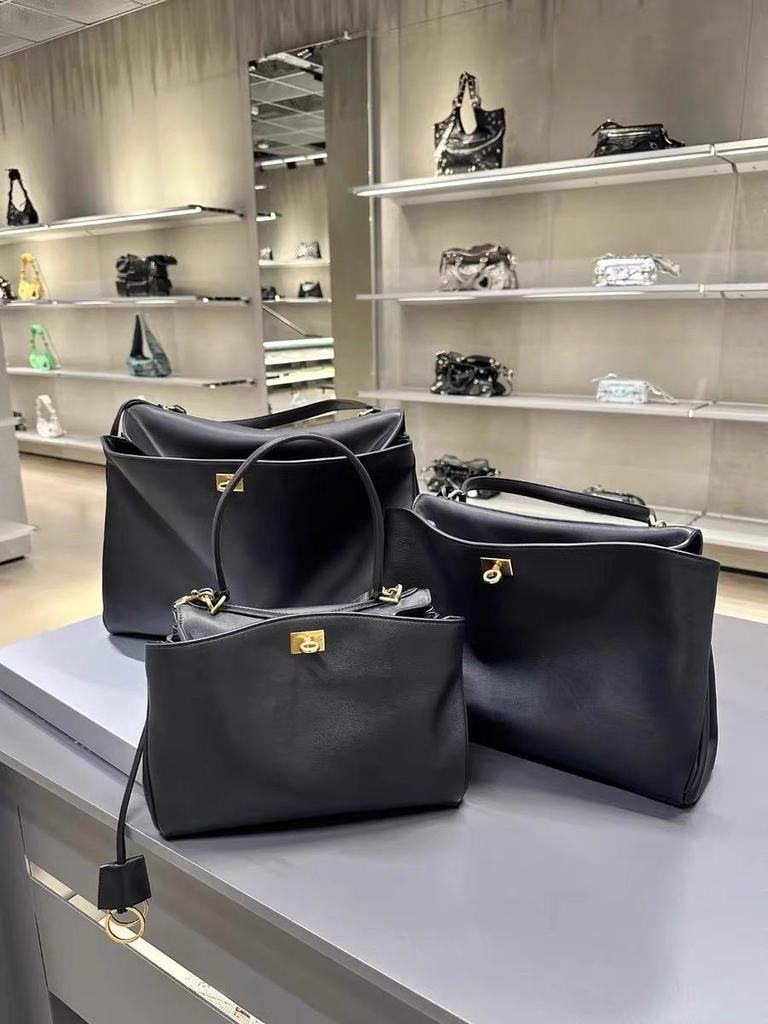 Новая 2024 года Женская сумка через плечо Родео B-бренда из натуральной кожи - Повседневная дорожная сумка-тоут Келли