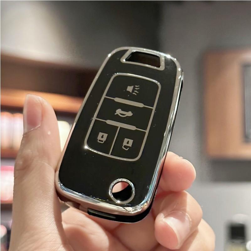 Чехол для автомобильного ключа с ремешком ручной работы для Chevy 2010-2019 Chevrolet Impala Camaro Cruze Equinox Malibu Sonic GMC Terrai