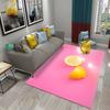 Желто-зеленый коврик с лимонами Свежий фруктовый узор Придверный коврик Ванная Кухня Нескользящий ковер Спальня Гостиная Декор