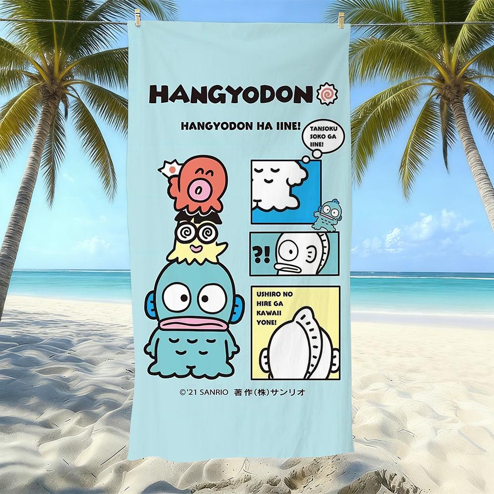 Cartoon Clown Fish Printed Beach Towel Microfiber Quick-Drying Seaside Vacation Swimming Towel