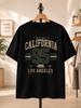 Винтажная футболка с графикой California 95 | Ретро-футболка West Coast Los Angeles | Унисекс Стритвир Подарок