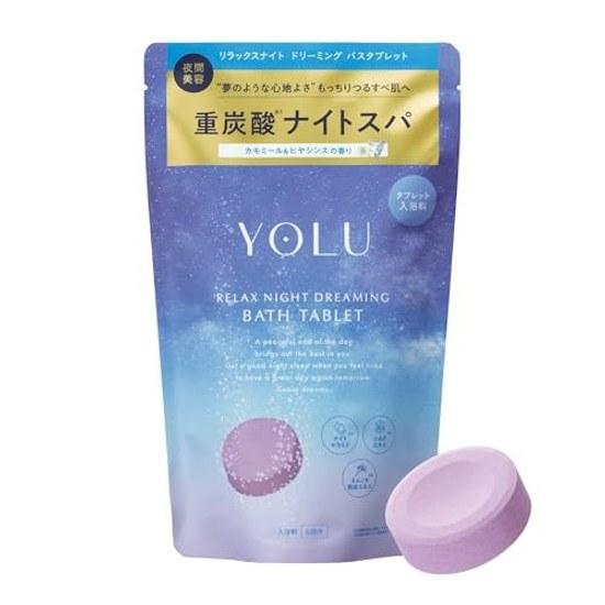 YOLU Yoru Bathing Powder Relax Night Dreaming Bath Tablet 6 Tablets