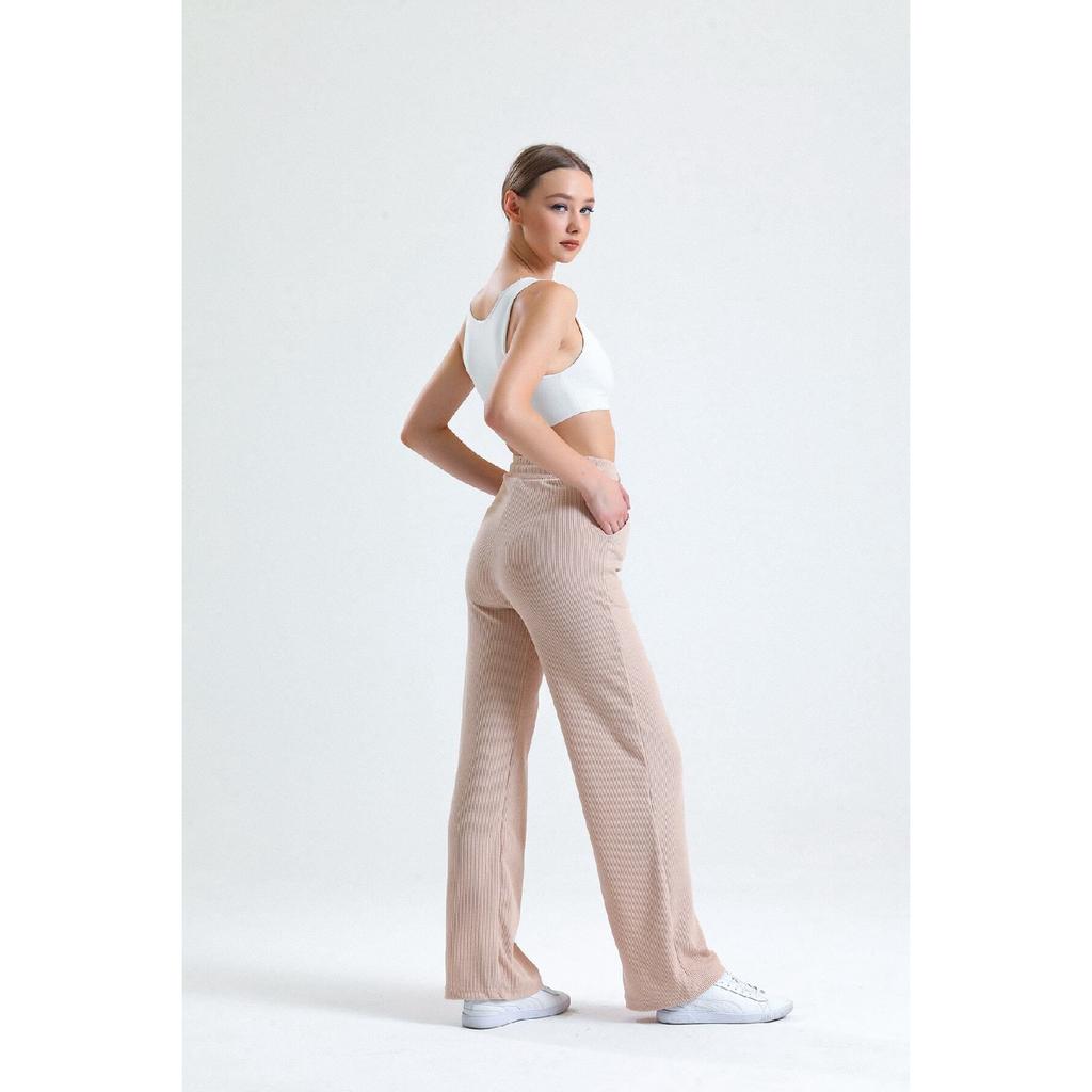 Women's Elastic Pocket Wide Leg Sweatpants