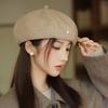 Autumn and Winter Retro Love Beret Korean Versatile Hat for Women's Windproof and Warm Octagonal Hat Showing Face Little Painter Hat