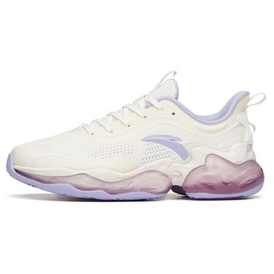 A-Jelly амортизирующие нескользящие износостойкие дышащие низкие кроссовки для бега женские кроссовки белые фиолетовые 122035501-13