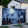 One-piece banner, Halloween door canvas banner, fully printed, suitable for villas and warehouses