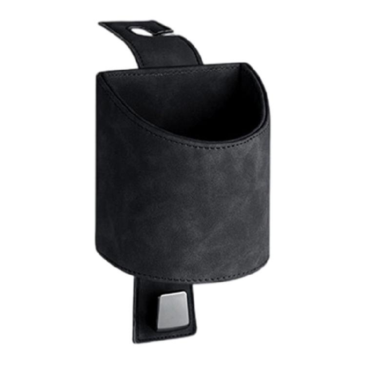 Мягкий кожаный держатель-органайзер для сиденья автомобиля с двойной функцией для стаканов и личных вещей