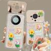 Подходит для Huawei Mate60pro Чехол для мобильного телефона P30 Frog Flower Doll Chain Honor 100/90 Flip Mirror