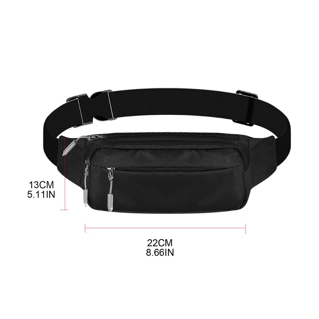 Large Capacity Waist Bags with Adjustable Strap Unisex Shoulder Bags Phone Pouch for Outdoor Travel Hiking Women and Men
