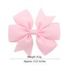 24 шт./лот Однотонные банты для волос с зажимом для детей девочек Банты для волос из репсовой ленты Бутиковые заколки для волос Головные уборы Аксессуары для волос
