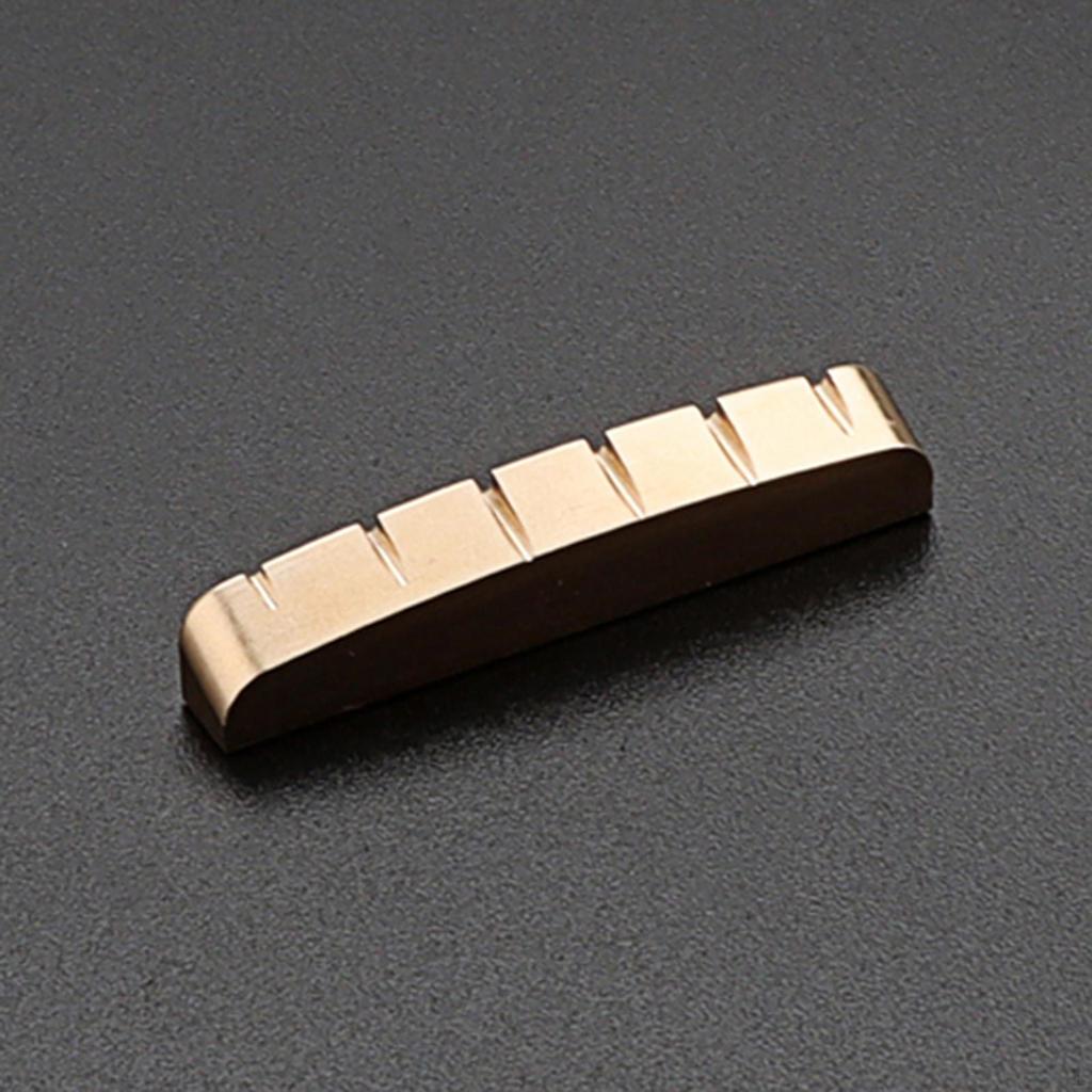 Brass Flat Durable Nut Slotted Bottom Guitars Parts 43mm For Bass Guitar Accessory