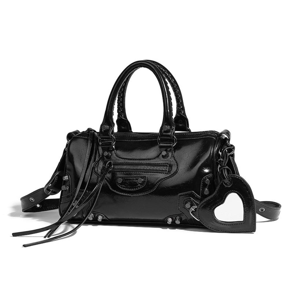 Сумка-тоут на плечо/через плечо с заклепками, Темный локомотив, Нишевый дизайн, Высокое качество, Большая вместимость