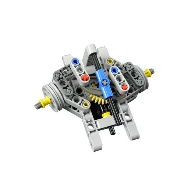 Набор деталей для сборки MOC Технический Автомобиль Передняя Подвеска Рулевое Управление Кирпичики DIY Грузовик PF Сервомотор Шина Leduo
