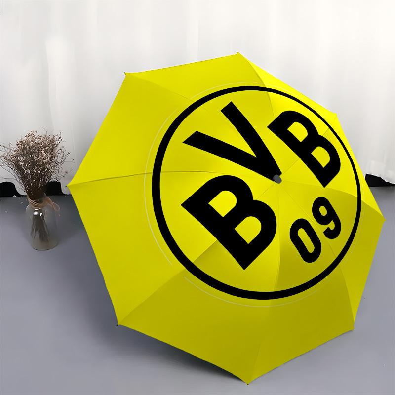 BVB, Dortmund Automatic Opening and Closing, 8 rib Structure Portable Umbrella, Suitable for Men and Women in All Seasons Perfect Gift for