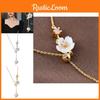Chic 2022 New Fashionable Pearl Shell Flower Necklace With Zirconia Accents For Women