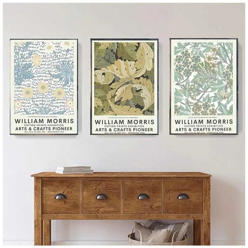 William Morris Museum Exhibition Gallery Wall Art Canvas Painting Nordic Posters And Prints Wall Pictures For Living Room Decor