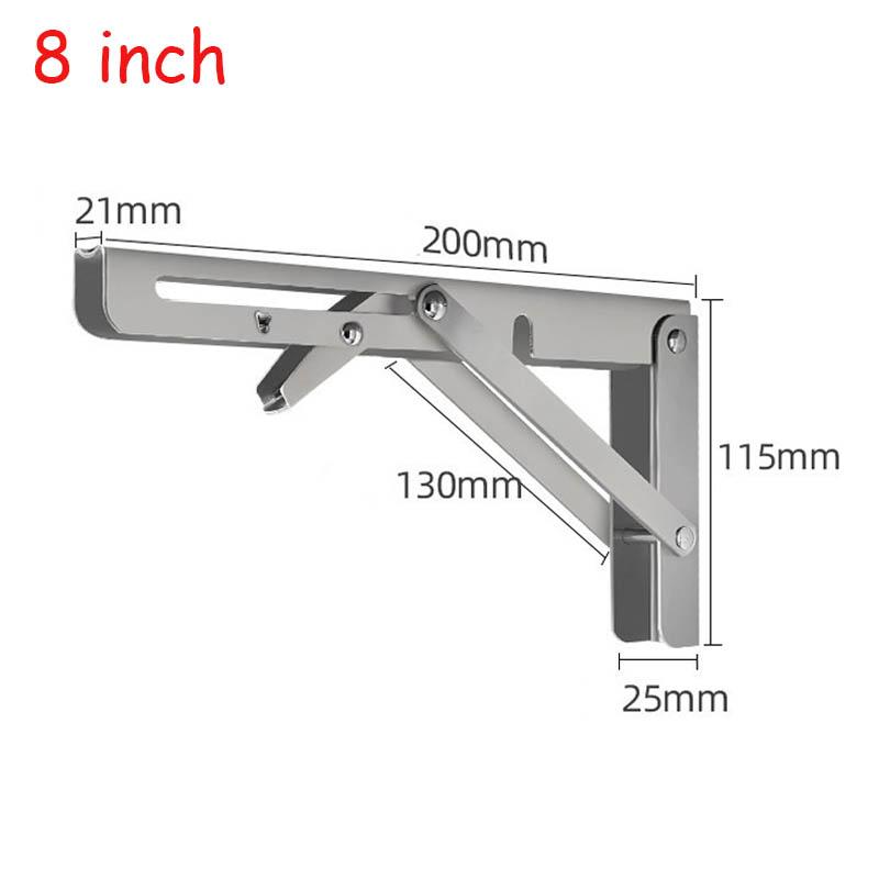 2Pcs 8/10/12inch Stainless Steel Folding Bracket Triangle Storage Rack For RV Campervan Motorhome Car Modification Accessories