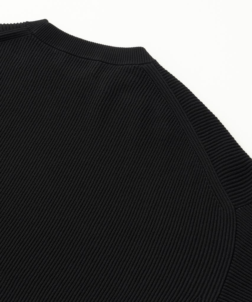 ANOTHER OFFICE Ordinary Knit-Pullover (Black)
