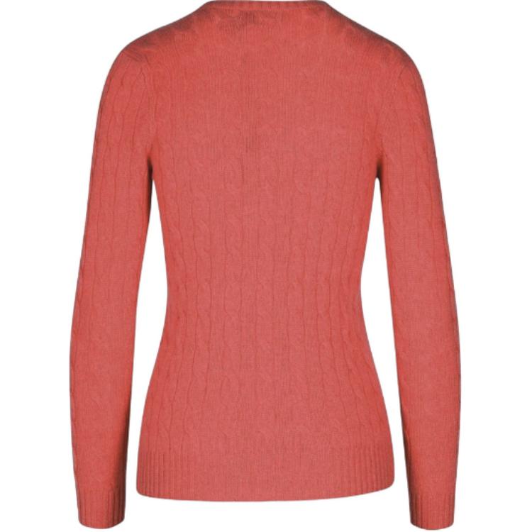 Свитер с V-образным вырезом и вышитым логотипом Polo Ralph Lauren, однотонный, с длинным рукавом, женский, 211910422-021