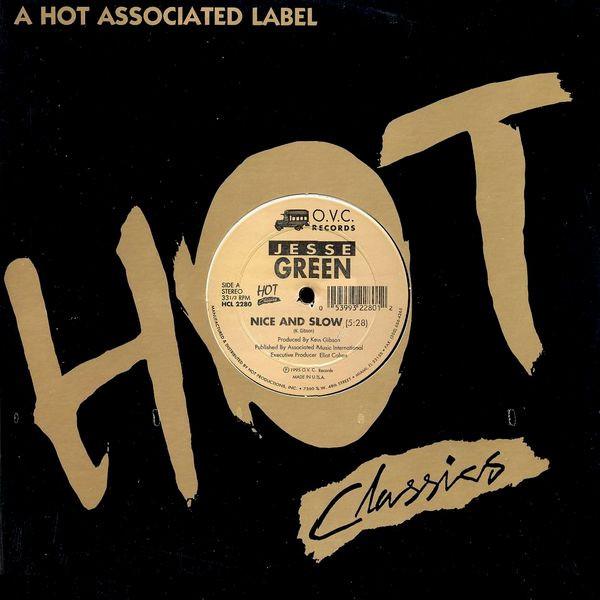 12-дюймовая пластинка JESSE GREEN Nice And Slow Flip HCL2280 HOT CLASSICS 1995 US SoulFunk Б/у
