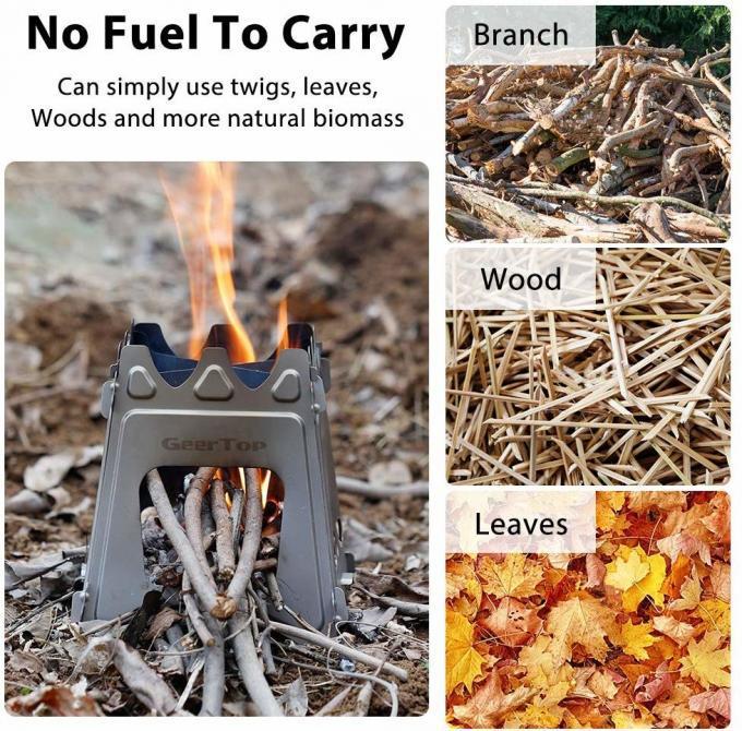 Портативная складная печь из нержавеющей стали для кемпинга и барбекю на открытом воздухе