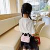 Trendy Breathable And Waterproof Mini Handheld Kids Shoulder Bag With Bow Design