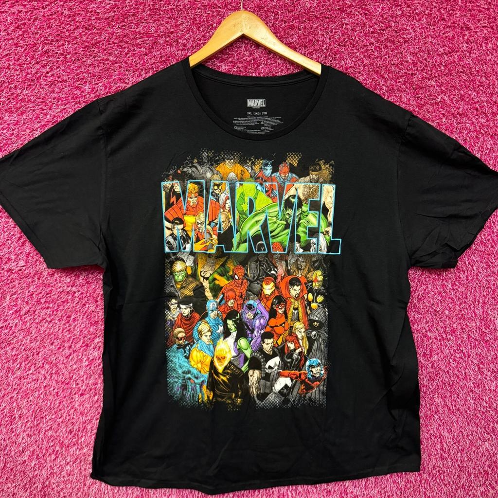 Коллаж Marvel Хлопковая футболка 100% Мужские футболки Топ