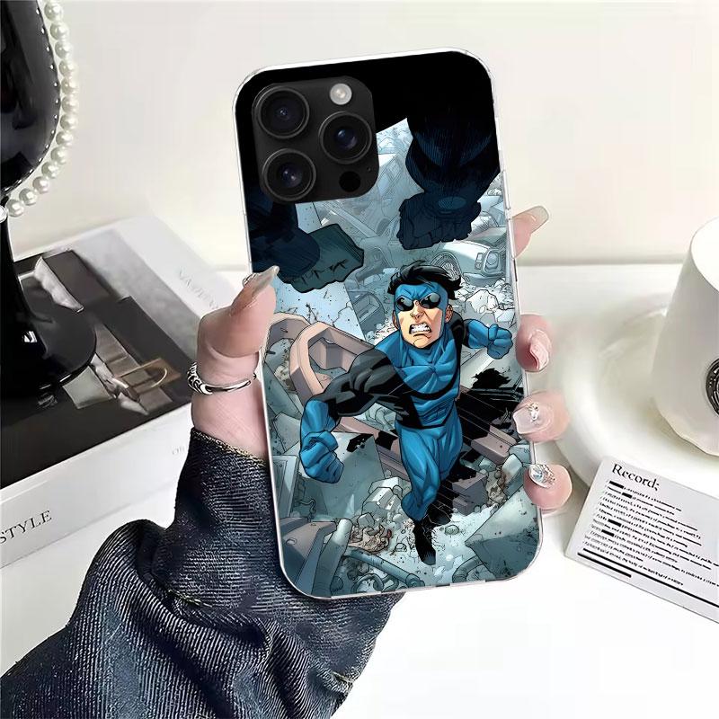 Крутой I-Invincible Мягкий Чехол Для Телефона Для IPhone 11 17 Air 16E 16 Pro Max 15 + 14 Plus 13 Mini 12 Apple 7 SE 8 Fundas Coque 11 17 Ai