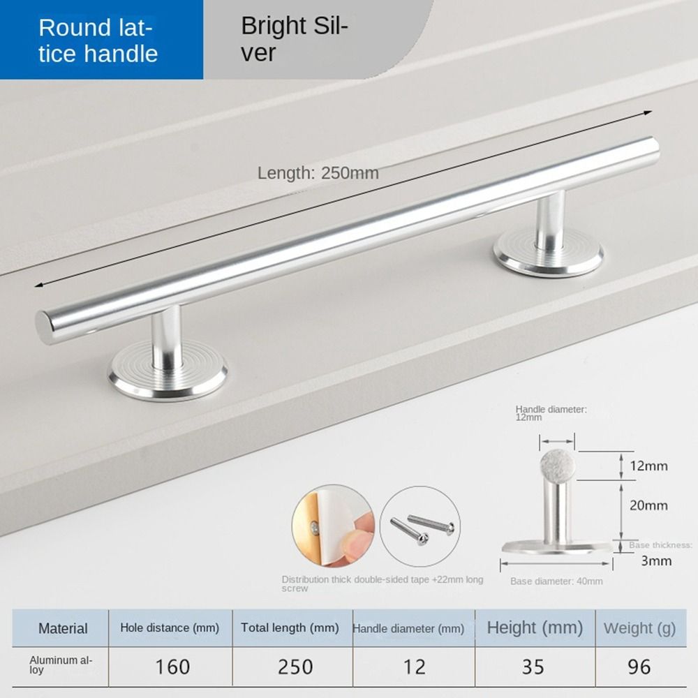 Aluminium Alloy Door Handle Hardware Door Handlebar Fashion Door Knob Cabinet