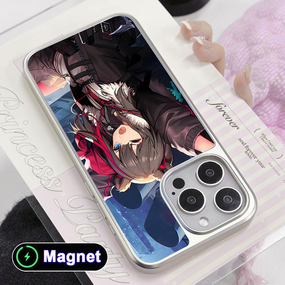 Чехол для мобильного телефона Arknights Zima с серебряным покрытием Magsafe для iPhone 17 16 15 14 13 12 11 Air Pro Max Plus Цветная крышка