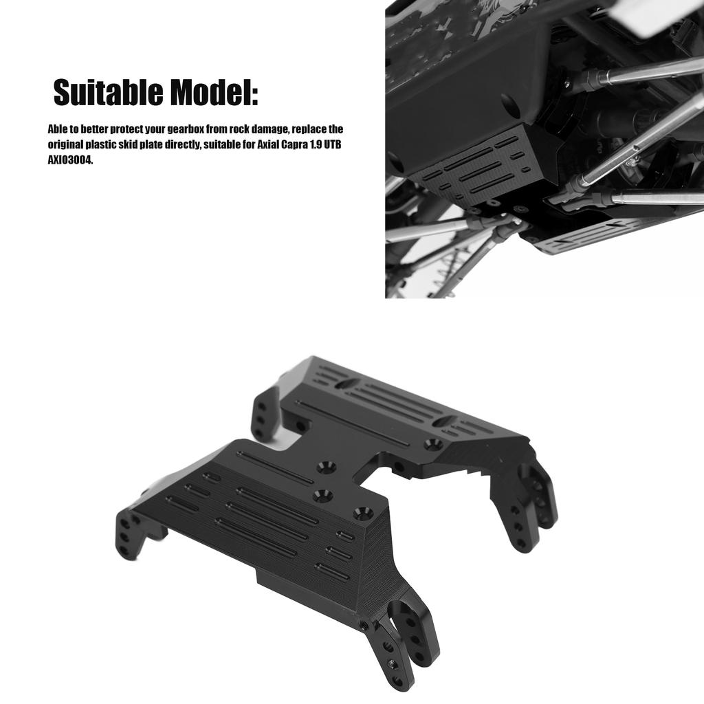 RC Center Skid Plate Aluminum Alloy Bottom Mount Base for al Capra 1.9 UTB 03004 RC Car