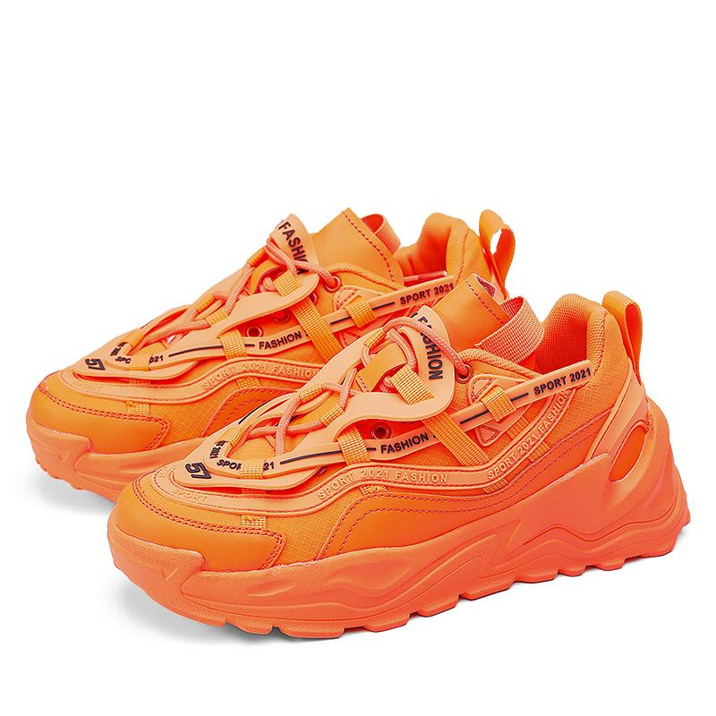 Новые толстые подошвы повышают индивидуальность модной обуви для мужчин, студентов, спортивных нескользящих кроссовок с амортизацией для подростков