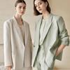 Spring Autumn Fashion Loose Korean Style Blazer Elegant Plus Size Suit Jacket Casual Petite Women