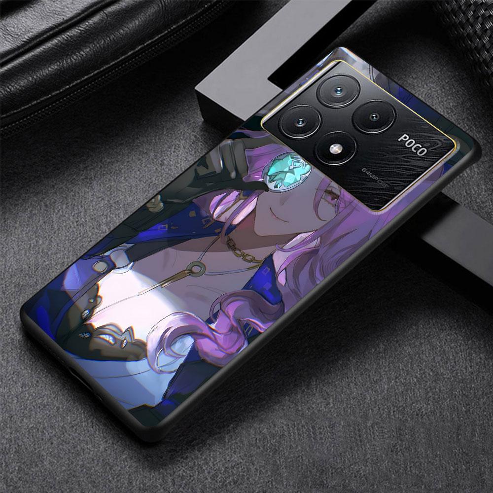 Jade Honkai Star Rail Case for Xiaomi Poco M3 X3 NFC X5 M5s M4 Pro 5G F3 Black Silicone Soft Phone Cover Coque