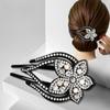 Crystal Women's Crystal Hair Clips Fashion Plastic Resin Insert Comb Hairgrip Accessories Rhinestone Hairpin Women