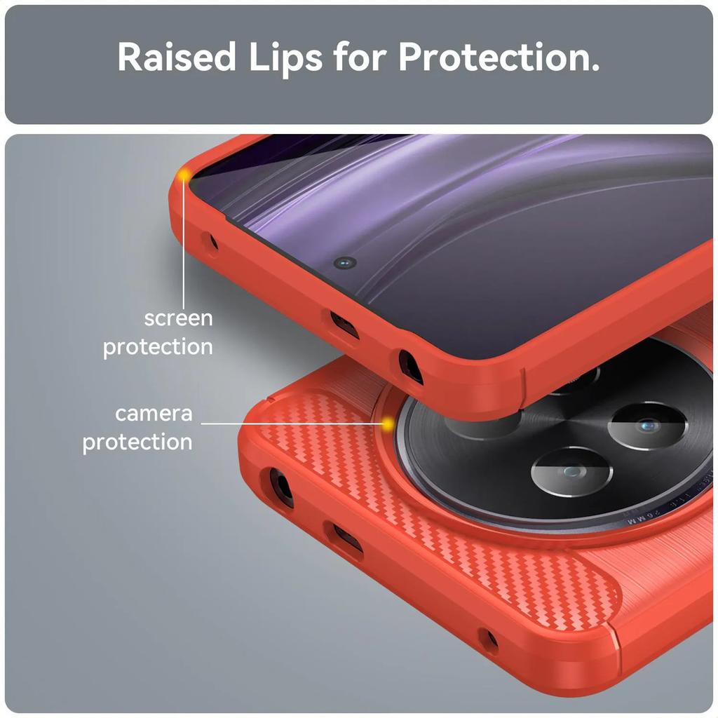 Phone Case For Oppo Realme 13 Plus 5g ,flexible Tpu Fiber Protective Cover For Oppo Realme 13 Plus 5g